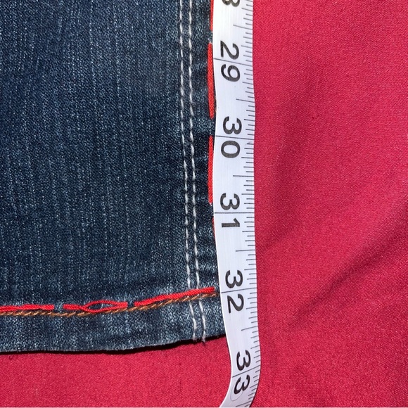 LAGUNA BEACH JEANS VINTAGE STRAIGHT CUT POCKET SKULLS SIZE 31 BLUE MADE IN USA - Picture 14 of 14